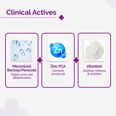 The Derma Co. 2.5% Benzoyl Peroxide Spot Corrector, Fights Breakouts and Inflammation 15 gm - Face Moisturizers