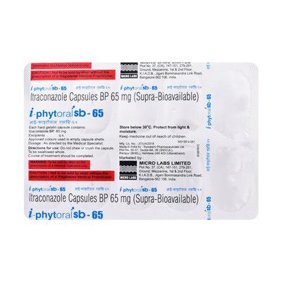 I PHYTORAL SB 65 Capsule 10's - Fungal Infections-Anf
