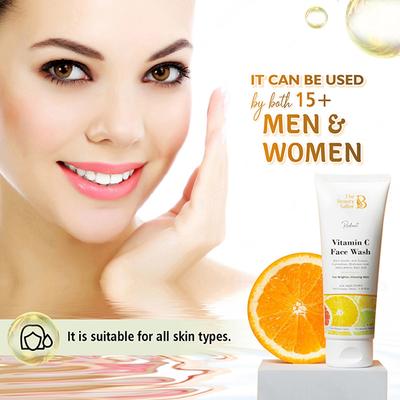 The Beauty Sailor Radiant Vitamin C Face Wash Thorough Cleansing Even Tones and Moisturizes 100 gm - Scrubs & Exfoliants