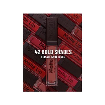 Swiss Beauty Ultra Smooth Matte Liquid Lipstick, Shade- Garnet 6 ml - Liquid Lipsticks