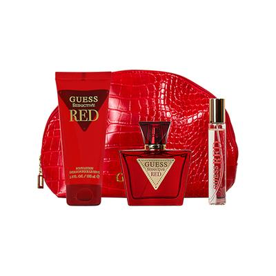 Guess Seductive Red for Women Set (Eau De Toilette 75ml + 15ml + Body Lotion 100ml + Pouch) 1's - Women Perfumes (Edt/Edp)