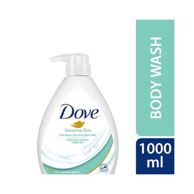 Dove Beauty Nourishing Body Wash for Sensitive Skin Effectively Soothes Fragile Skin 1000ml - Shower Gels & Body Wash