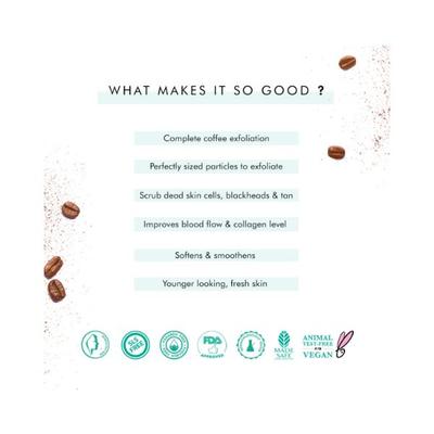 mCaffeine Exfoliating Coffee Face Scrub with Walnut & Vitamin E for Fresh 2's - Scrubs & Exfoliants