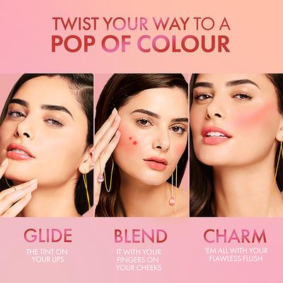Lakme Lip Love Lip and Cheek Tint Fiery Red 1.8 gm - Lip Crayons