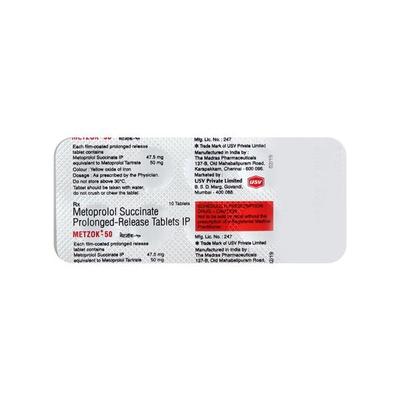 Metzok 50mg Tablet 10'S - Hypertension-Bet