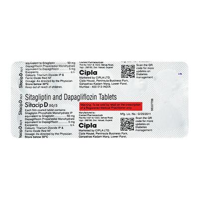 SITACIP D 50/5 Tablet 10's - Diabetes-Ant