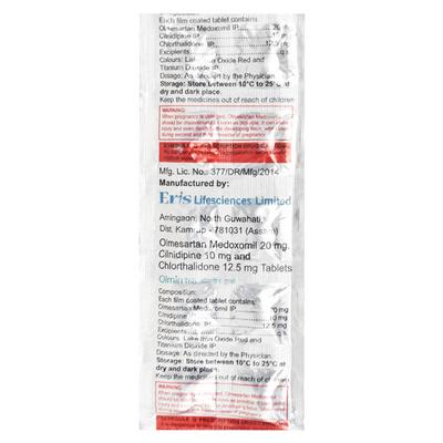 Olmin Trio 20mg Tablet 10'S - Hypertension-Ang