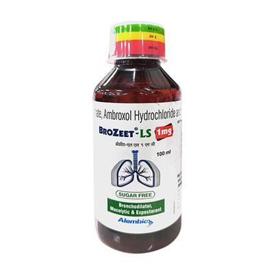 BROZEET LS 1 MG SUGAR FREE Expectorant 100ml - Asthma/COPD-Ast