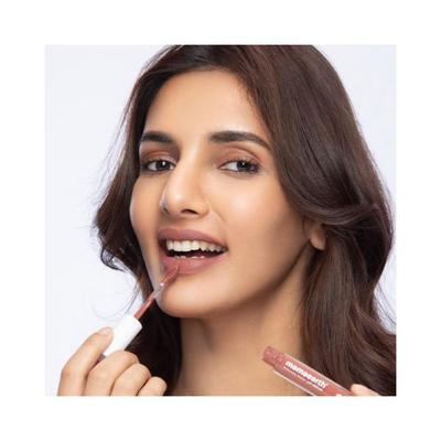 Mamaearth Naturally Matte Lip Serum Lipstick with Vitamin C & E For Upto 12 Hour Long Stay Caramel Nude 3ml - Others