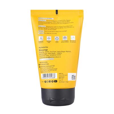 Fashion Colour Papaya Face Scrub 130 gm - Face Scrubs