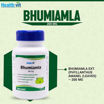 Healthvit Bhumiamla capsules For Liver Cleanse 60's - General Health