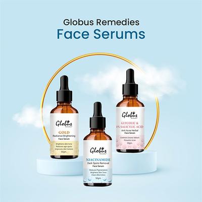 Globus Remedies Gold Radiance Anti Aging Face Serum 50 gm - Face Serum