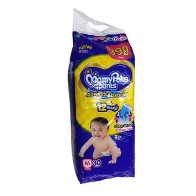MamyPoko All Night Absorb Diaper Pants (M) 30's - Diapers & Wipes