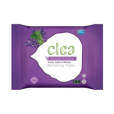 Clea Cleansing & Refreshing Wet Wipes (Lemongrass & Lavender) (8's Wipes/Pack) 1's - Make Up Removers