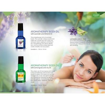 Vaadi Herbals Aromatherapy Body Oil-Lemongrass & Lily Oil 50 ml - Essential Oils