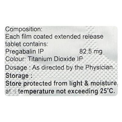 GABAWIN ER 82.5 Tablet 10's - Neuropathic Pain-Dru