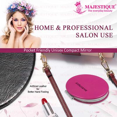 Majestique Pocket Makeup Mirror FC28 Mirror With Compact Size 1's - Mirror