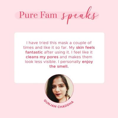 PureSense Pink Guava Face Mask with Kaolin Clay & Thanaka For Glowing Skin 65 gm - Face Mask