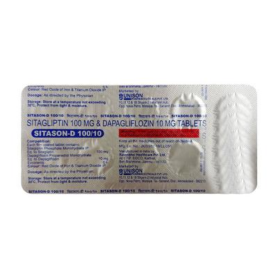SITASON D 100/10 Tablet 10's - Diabetes-Ant