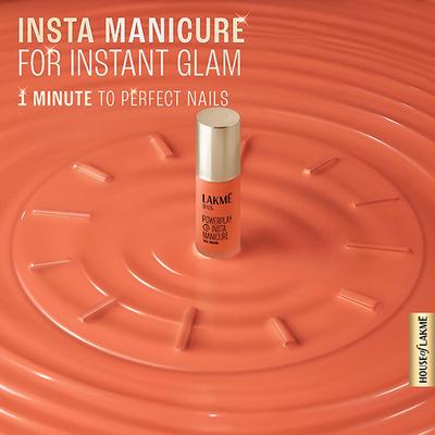 Lakme 9To5 Powerplay Insta-Manicure Nail Enamel Citrus Sunset 6 ml - Nail Polish
