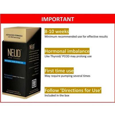NEUD Natural Hair Inhibitor Permanent Removal Cream 100 gm - Hair Removal Accessories