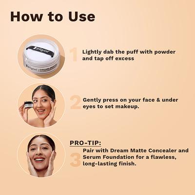 Pilgrim Banana Setting Loose Powder with Brightening Effect Sets Makeup All Day Long Pore-Blurring Smooth Finish Instant Oil-Control Lightweight 8 gm - Loose Powder