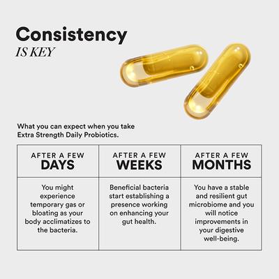 Wellbeing Nutrition Slow Daily Probiotics + Omega3 Clinically Proven 60 Billion CFU, 14 Unique Strains - Digestive Health