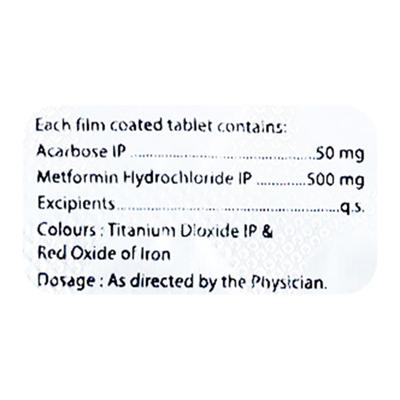GLUCODAC M 50 Tablet 10's - Diabetes-Ant