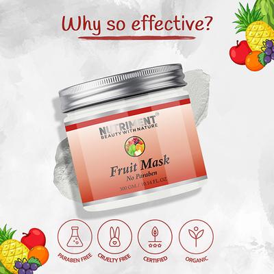 Nutriment Fruit Mask All Skin Type 300 gm - Masks & Peels