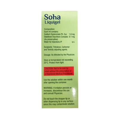 SOHA LIQUIGEL Eye Drops 5ml - Eye conditions-Oth
