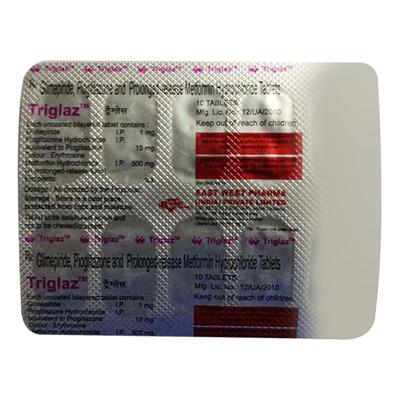 Triglaz Tablet 10'S - Diabetes-Ant