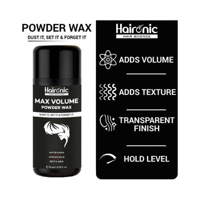 Haironic Hair Volumizing Powder Wax For Men 10 gm - Hair Oils