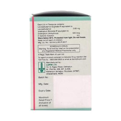 Salbair I Neb 0.63mg Transpule 2.5ml - Asthma/COPD-Ast