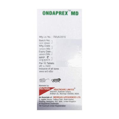 ONDAPREX MD Tablet 10's - Vomitting/Emesis-Ant
