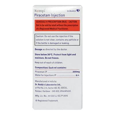 Nootropil 200mg Injection 60ml - Nootropics And Neurotrophics