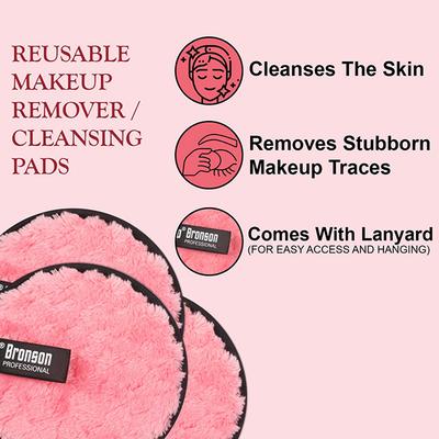 Bronson Professional Reusable Makeup Remover Cleansing Pads 1's - Make Up Removers