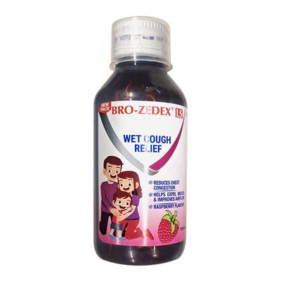 BRO ZEDEX LS WET COUGH RELIEF RASPBERRY FLAVOUR Expectorant 100ml - Cough And Cold-Cou
