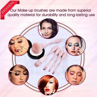 Majestique Premium Make Up Brush Set for Face and Eye, Travel Makeup Brushes Set with Bucket 1's - Face Brush