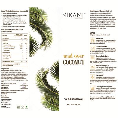 MIKAMI MAD OVER COCONUT 200 ml - Hair Oils