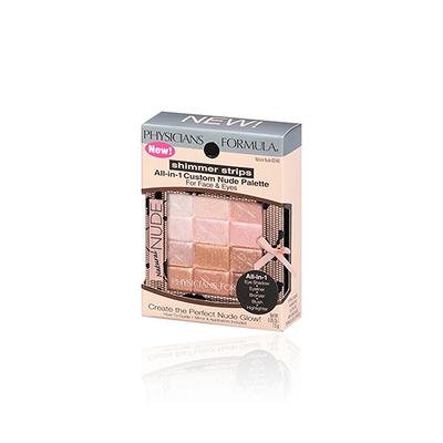Physicians Formula Shimmer Strips All-In-1 Nude Palette For Face & Eyes - Natural Nude 7.5 gm - Face Palettes