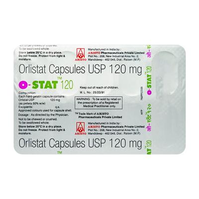 O Stat 120mg Capsule 10'S - Obesity