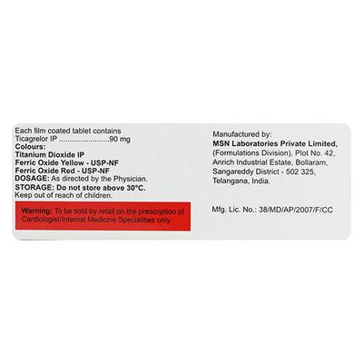TIARE 90mg Tablet 14's - Blood Clot-Ant