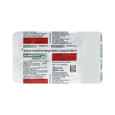 Glimestar M1 Tablet 10'S - Diabetes-Ant