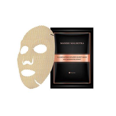 Myglamm Manish Malhotra Beauty By MyGlamm Illuminating Golden Face Sheet Mask With Tangerine Peel Extract 20 gm - Face Packs