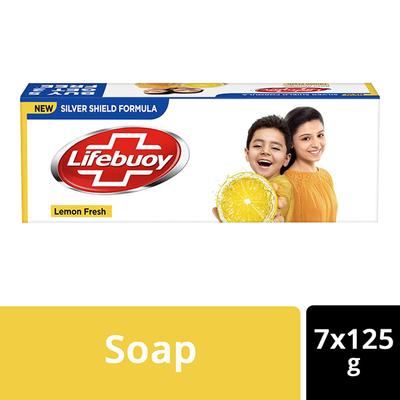 Lifebuoy Lemon Fresh Soap (Buy 5 Get 2 Free) 875 gm - Soaps
