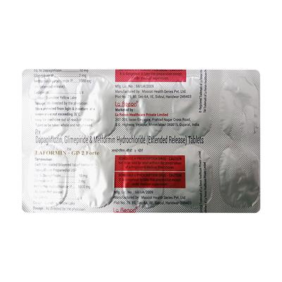 LAFORMIN GD 2 FORTE Tablet 10's - Diabetes-Ant