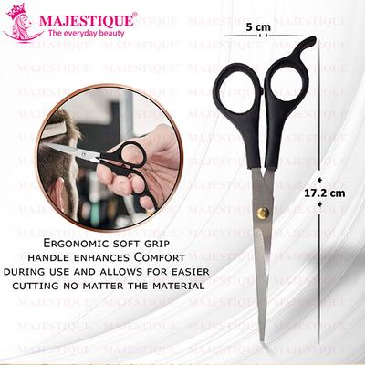 Majestique Multi Use Salon Scissor, Comfort Grip Sharp Scissors for Office Home - Multicolor 1's - Multi-Stylers
