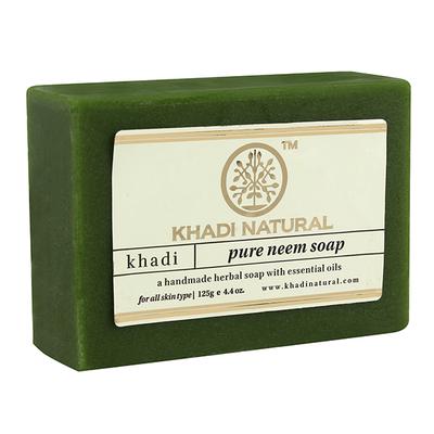 KHADI NATURAL PURE NEEM SOAP 125 gm - Soaps