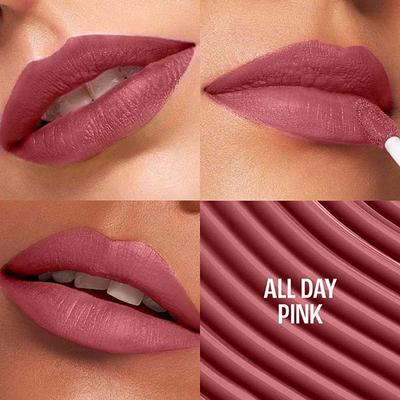 Lakme 9to5 Hya Matte, All Day Pink, Hydrating Liquid Lipstick with Hyaluronic Acid 5.3 ml - Liquid Lipsticks