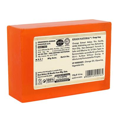 KHADI NATURAL ORANGE SOAP 125 gm - Soaps